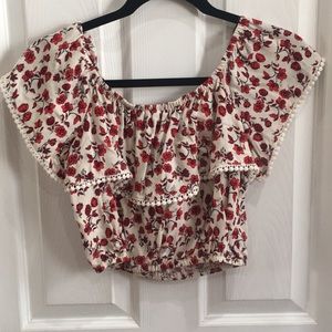 Floral crop top